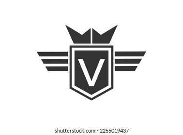 Letter V logo design template, Vector illustration