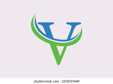 Logo-Designvorlage Letter V, Vektorgrafik