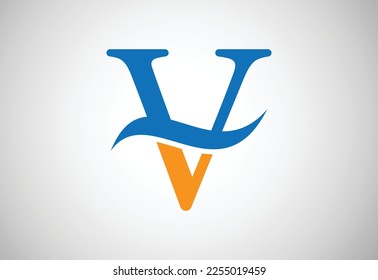 Letter V logo design template, Vector illustration