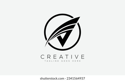 Letter V logo design template vector illustration.
