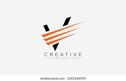 Letter V logo design template vector illustration.