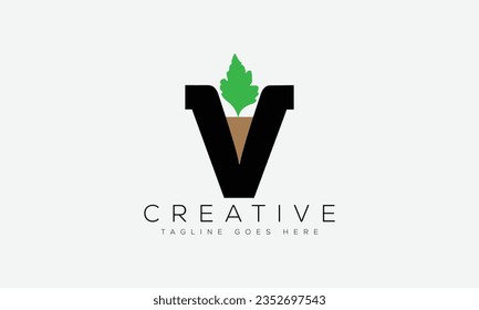 Letter V Logo Design Vorlage Vektorgrafik.