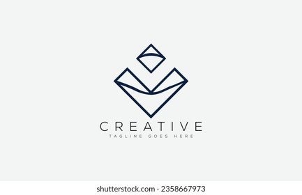 Letter V logo design template vector illustration.