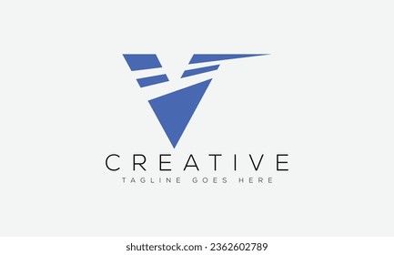 Letter V logo design template vector illustration.