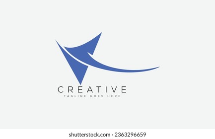 Letter V logo design template vector illustration.