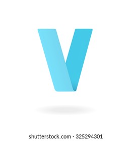 Letter V logo design template. Stylish vector icon