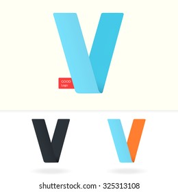 Letter V logo design template. Stylish vector icon
