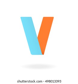Letter V logo design template. Stylish vector icon