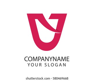 Letter V logo design template element