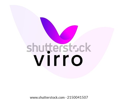letter v logo design template