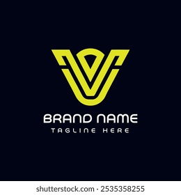 Projeto do logotipo da letra V para vários tipos de negócios e empresa. colorido, moderno, geométrico carta V logo vetor