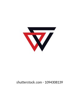 letter V logo design vector icon template