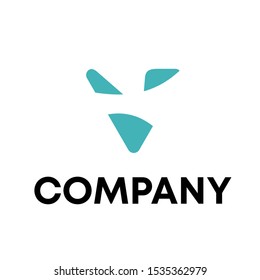 letter v logo design vector sign 
