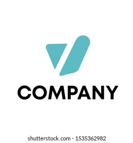 letter v logo design vector sign 