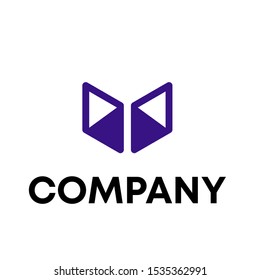 letter v logo design vector sign 