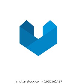 letter V logo design vector template