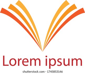  Material vectorial de diseño de logotipo de carta v