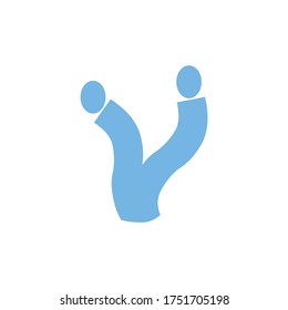 letter v logo design vector icon
