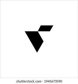 Logo-Design-Vektorsymbol von Buchstabe V