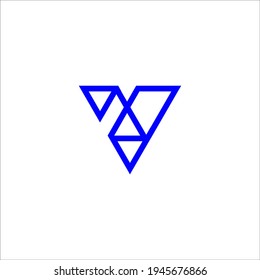 letter V logo design vector sign