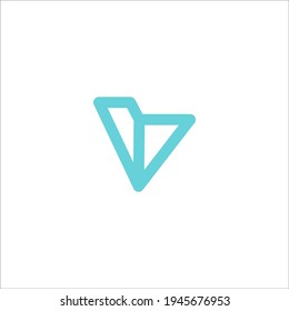letter V logo design vector sign