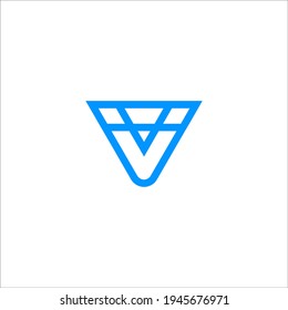 letter V logo design vector sign