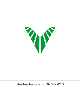 letter V logo design vector sign