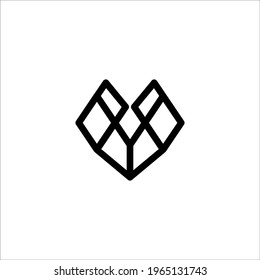 letter V logo design vector sign