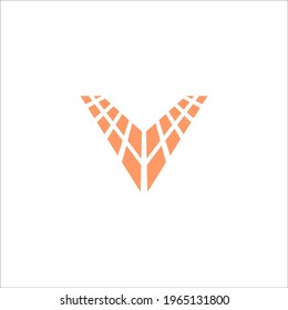 letter V logo design vector sign