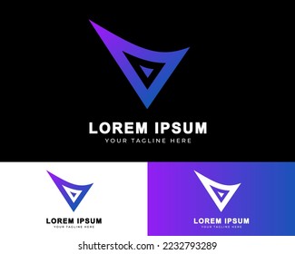 Letter V logo design, Vector eps.10