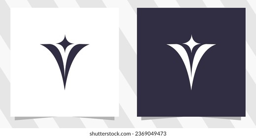 letter v logo design vector