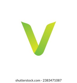 Letter v logo design vector royalty free image template 
