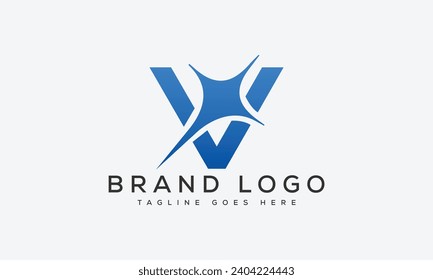 diseño de la plantilla vectorial de diseño del logotipo V de la letra para la marca.
