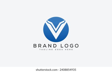 Buchstabe V Logo Design Vektordesign für Marke.
