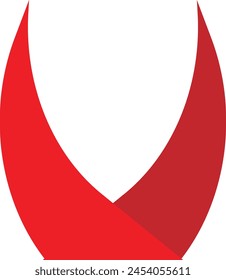 Letter v logo design vector stock
