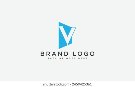 letra V logo diseño de Plantilla de Vector para la marca