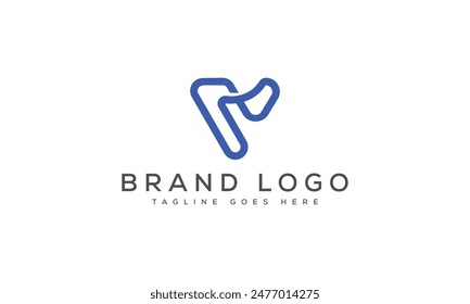 letra V logo diseño de Plantilla de Vector para la marca