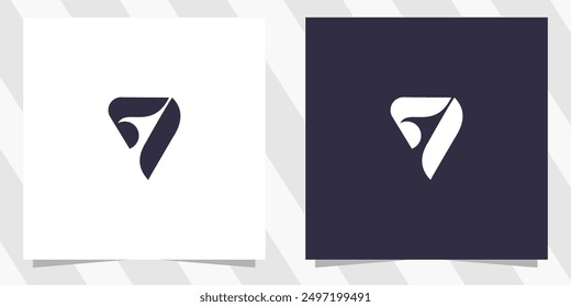 letter v logo design vector