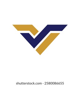 Letter V logo design vector