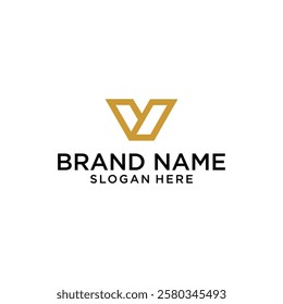 Letter V logo design vector