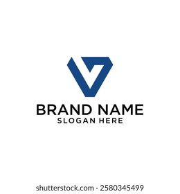 Letter V logo design vector