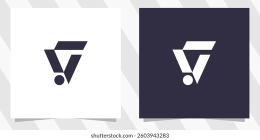 letter v logo design vector