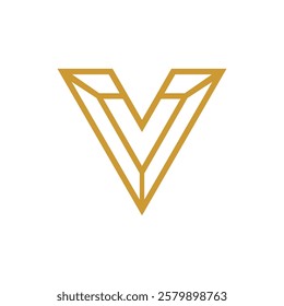 Letter V logo design vector,editable eps 10