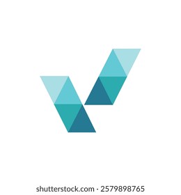 Letter V logo design vector,editable eps 10