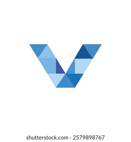 Letter V logo design vector,editable eps 10