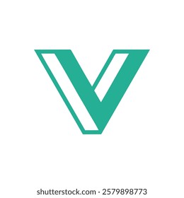 Letter V logo design vector,editable eps 10