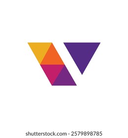 Letter V logo design vector,editable eps 10