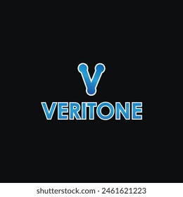 letra V logo degradado color ilustración completa combinación moderna