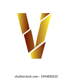 Letter V Logo High Res Stock Image , Vector Illustration 