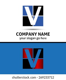 Letter V logo icon
